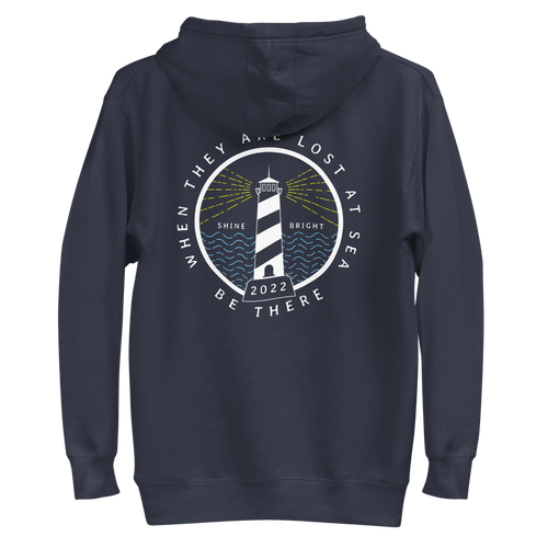BE THERE Unisex Hoodie Navy Blazer S 
