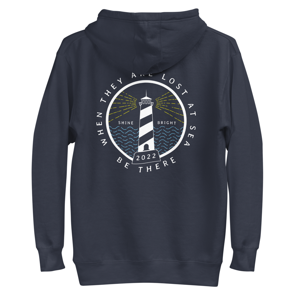 BE THERE Unisex Hoodie Navy Blazer S 