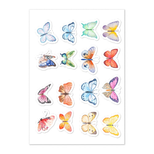 BUTTERFLY STICKER SHEET Stickers Sticker Sheet 