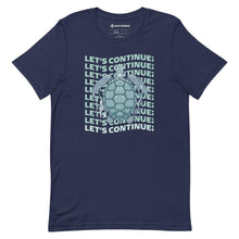 Load image into Gallery viewer, LET’S CONTINUE; TRANQUILLITY TURTLE Men’s T-Shirts Short Sleeve T-Shirt Navy XS 
