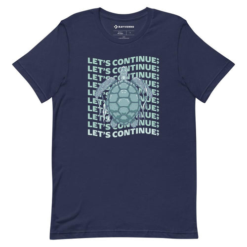 LET’S CONTINUE; TRANQUILLITY TURTLE Men’s T-Shirts Short Sleeve T-Shirt Navy XS 