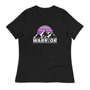 PURPLE SUNRISE WARR;OR Women’s T-Shirts Women’s Relaxed T-Shirt Black S 